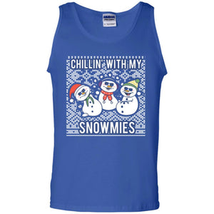 Christmas T-shirt Chillin' With My Snowmies