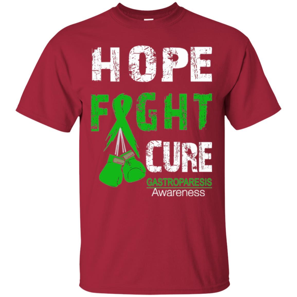 Gastroparesis Awareness T-shirt Hope Fight Cure Gastroparesis Awareness Cardinal
