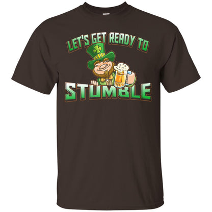 St.patrick_s Day T-shirt Let_s Get Ready To Stumble Dark Chocolate
