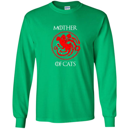 Cat Lovers T-shirt Mother Of Cat Irish Green