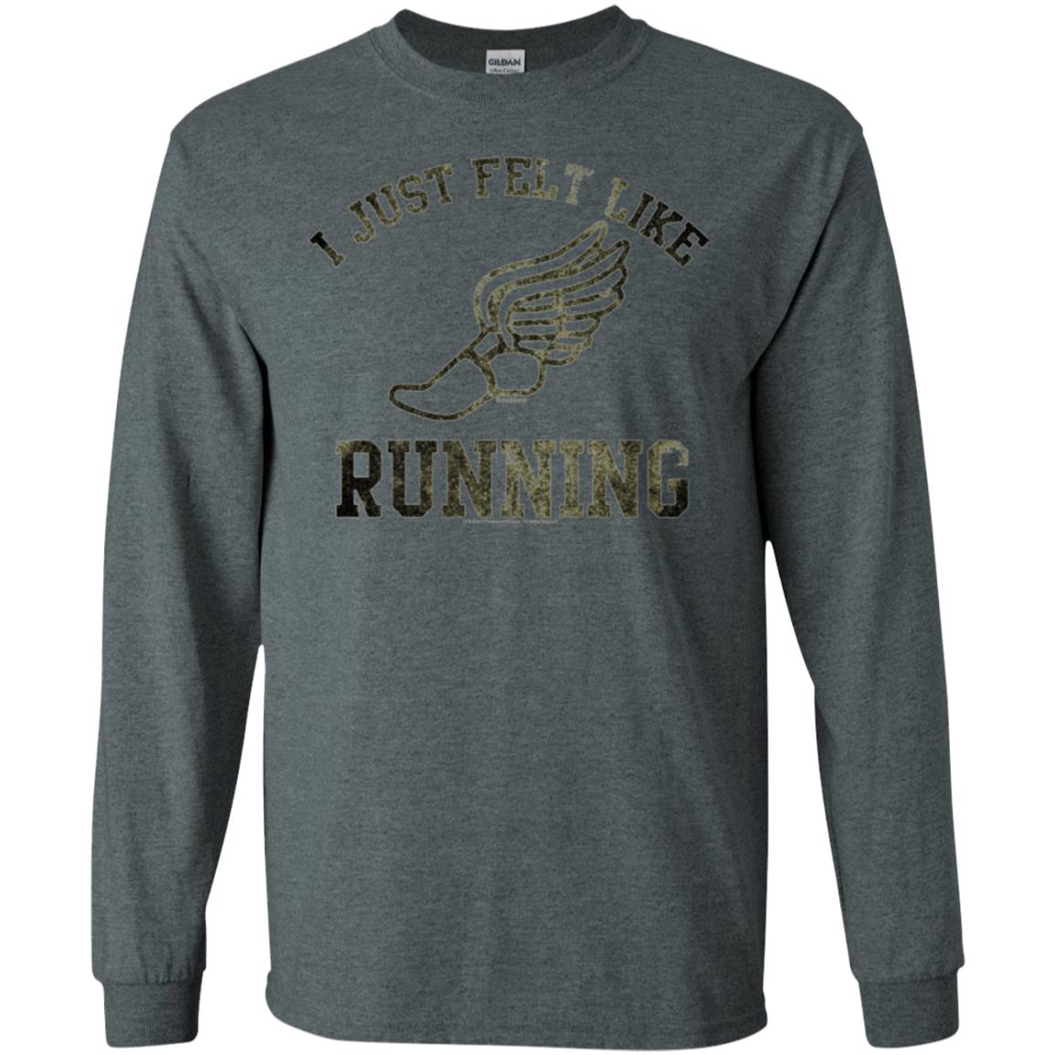 Movie T-shirt I Just Felt Like Running Dark Heather