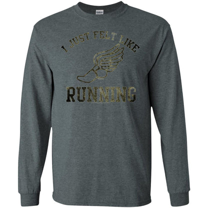 Movie T-shirt I Just Felt Like Running Dark Heather