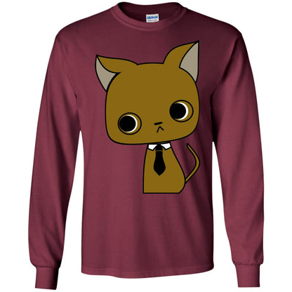 Funny Business Love Cat Shirt Maroon