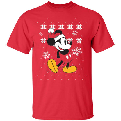 Christmas T-shirt Disney Mickey Mouse Red