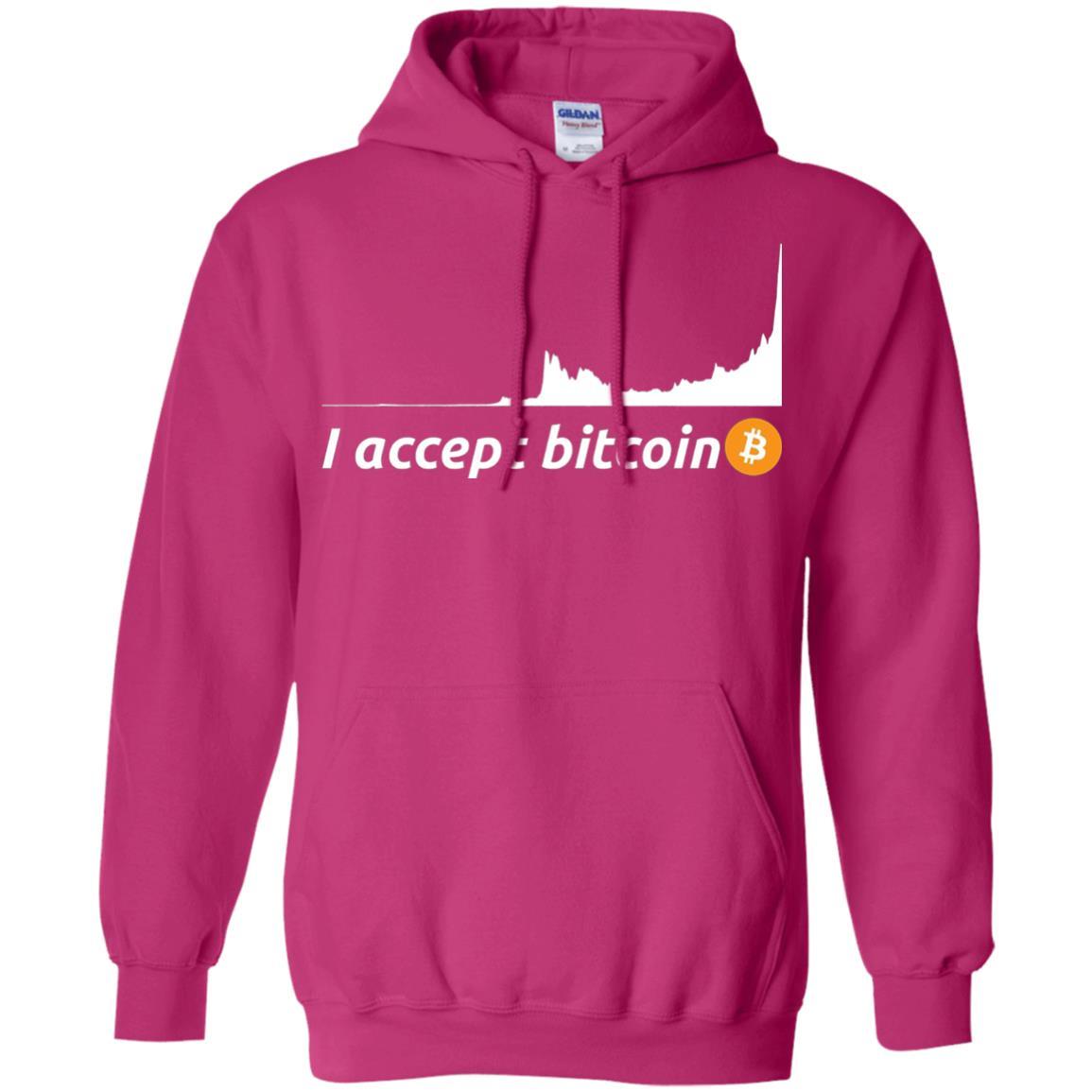 Cryptocurrency T-shirt I Accept Bitcoin Heliconia