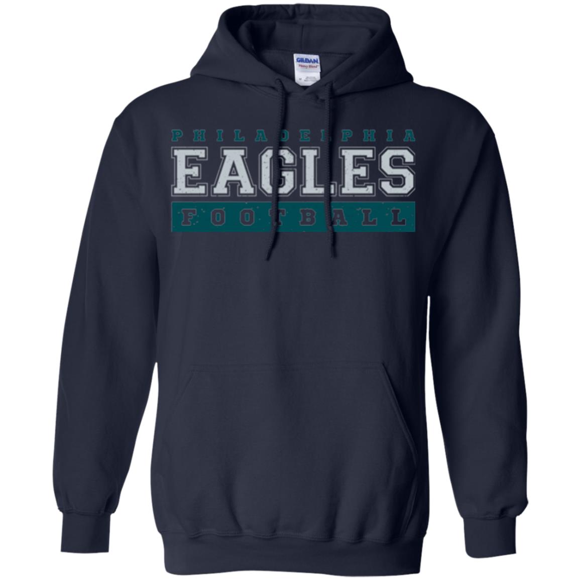 Football Lover T-shirt Philadelphia Football Fly Eagles Fly Collegiate Navy