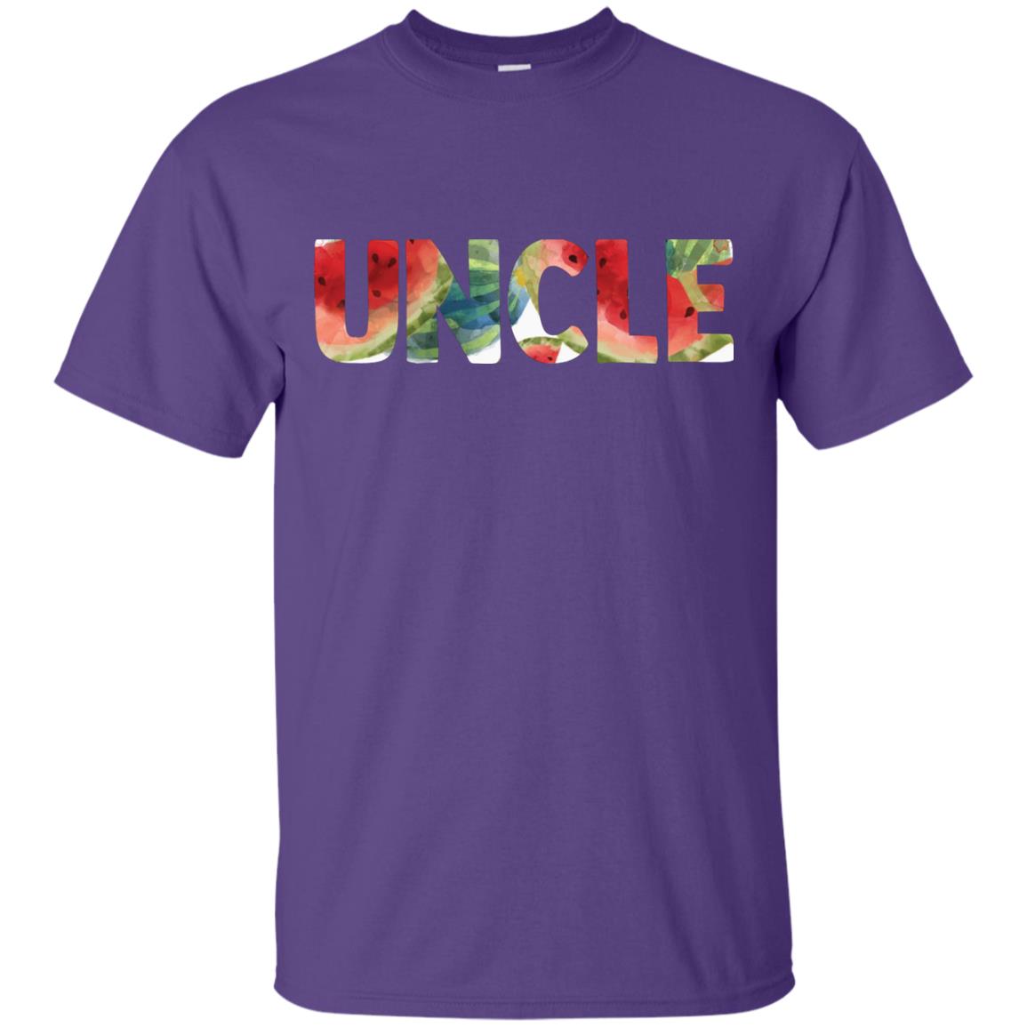 Uncle Watermelon Funny Summer Melon Fruit Shirt For Uncle Purple