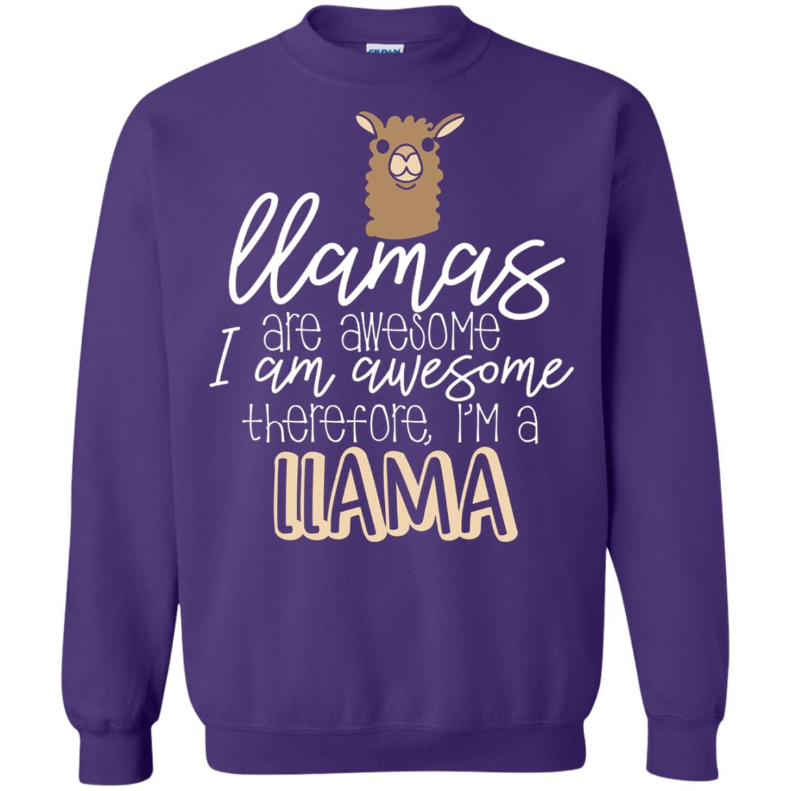 Llamas Are Awesome I Am Awesome Im A Llama T-shirt Purple