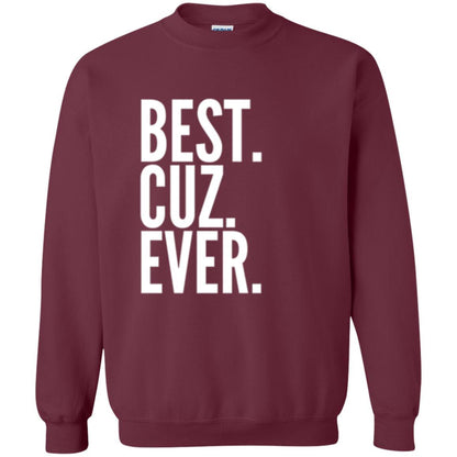 Family T-shirt Best Cuz Ever Maroon