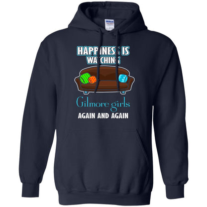 Happiness Is Watching Gilmore Girls Again And Again Shirt Navy
