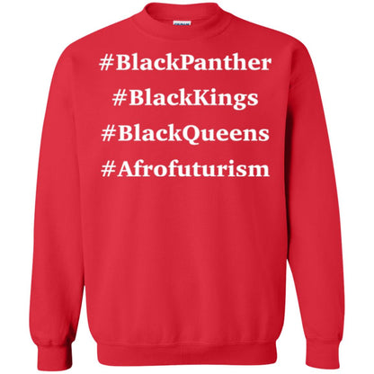 Black Panther Black Kings Black Queens Afrofuturism T-shirt Red
