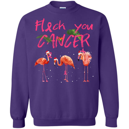 Flock You Cancer Breast Cancer Awareness Gift Shirt Purple
