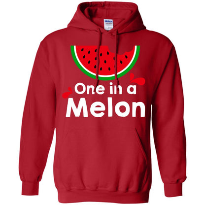 One In A Melon Watermelon Funny Fruit Pun Shirt Red