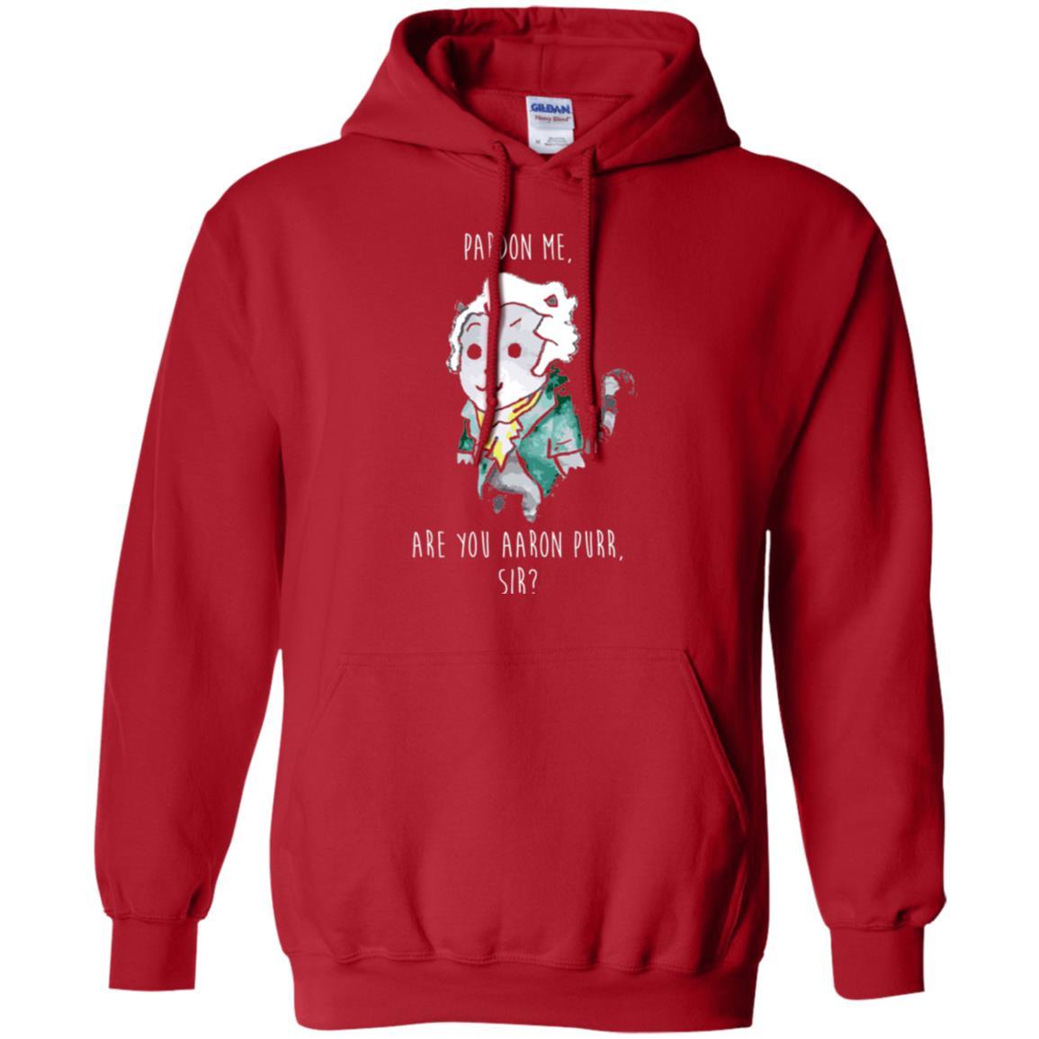 Hamilton Cat T-shirt Pardon Me Are You Aaron Purr Sir Red