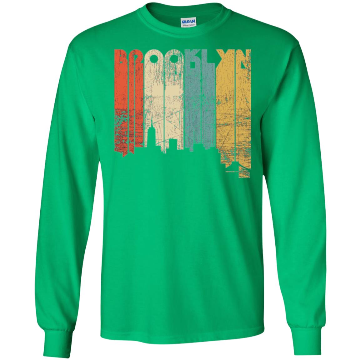 Brooklyn City New York State Vintage T-shirt Irish Green