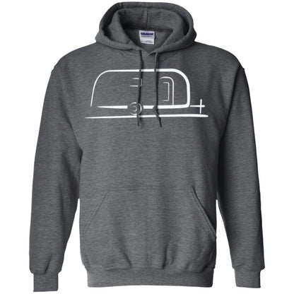 Vintage Airstream Style Streamlined Trailer T-shirt Dark Heather