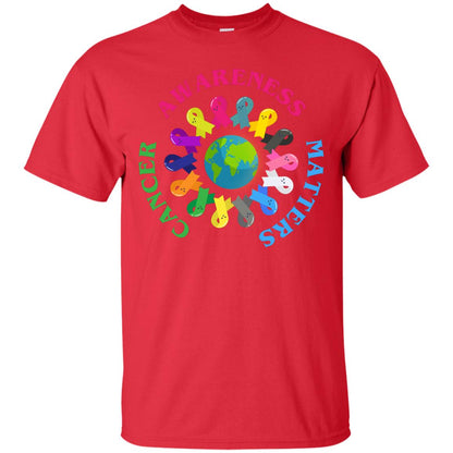 All Cancer Ribbons For All Cancer Awareness T-shirt Red