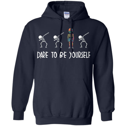 Dare To Be Yourself Autism Awareness T-shirt Navy