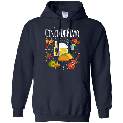 Cinco De Mayo Beer Tacos Guitar Mexico Shirt Navy