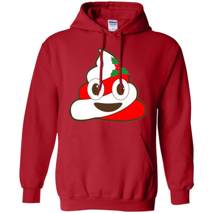 Funny Christmas T-shirt Poop Emojis Christmas Red