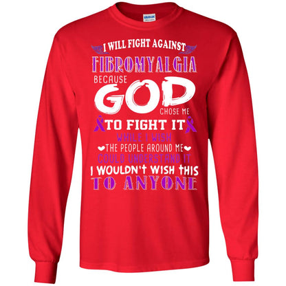 Fibromyalgia Awareness Shirt I Will Fight Against Fibromyalgia Red