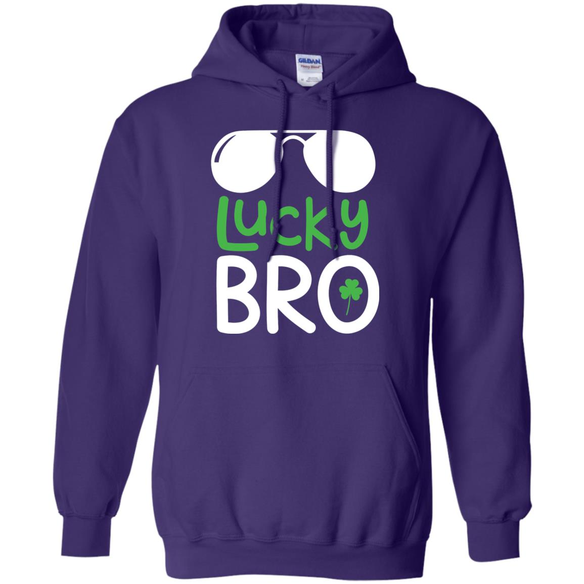 Lucky Bro St. Patrick_s Day T-shirt Purple