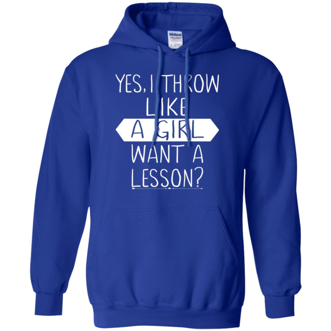 Softball T-shirt Yes I Throw Like A Girl Want A Lesson Royal