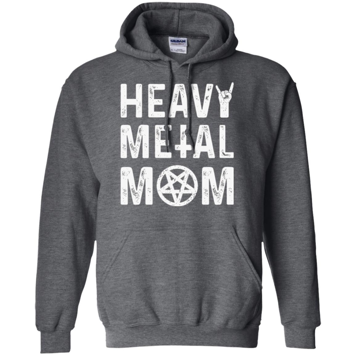 Heavy Metal Mom Vintage Band Music Concert Mother T-shirt Dark Heather