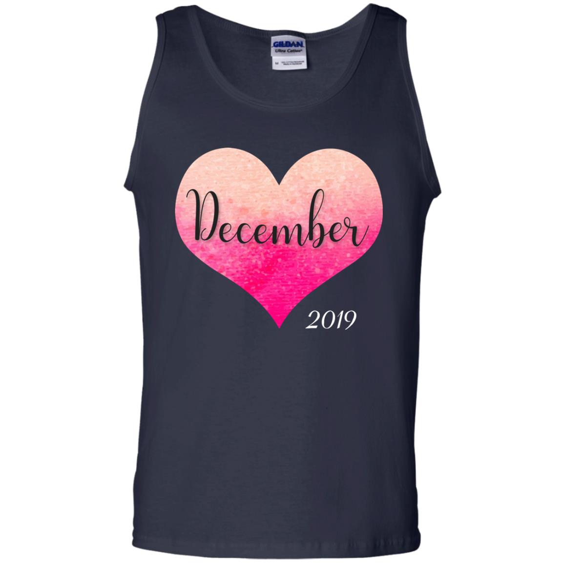 Pregnancy Reveal Announcement Party December 2019 Shirt Navy