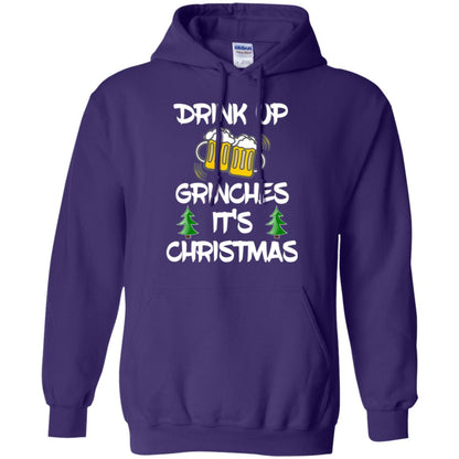 Beer Lovers T-shirt Drink Up Grinches It_s Christmas Purple