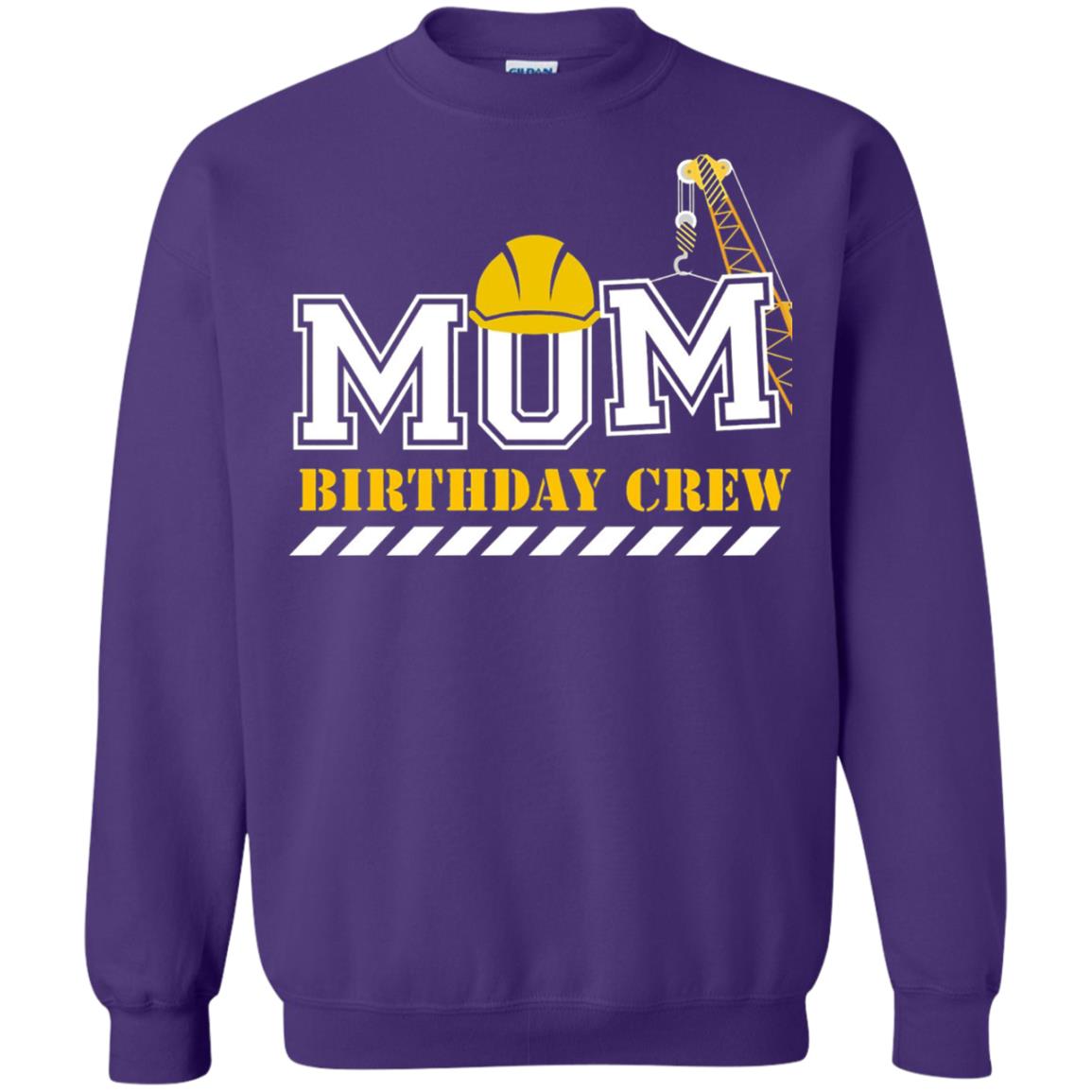 Mom Birthday Crew Mommy T-shirt Purple