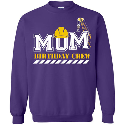 Mom Birthday Crew Mommy T-shirt Purple