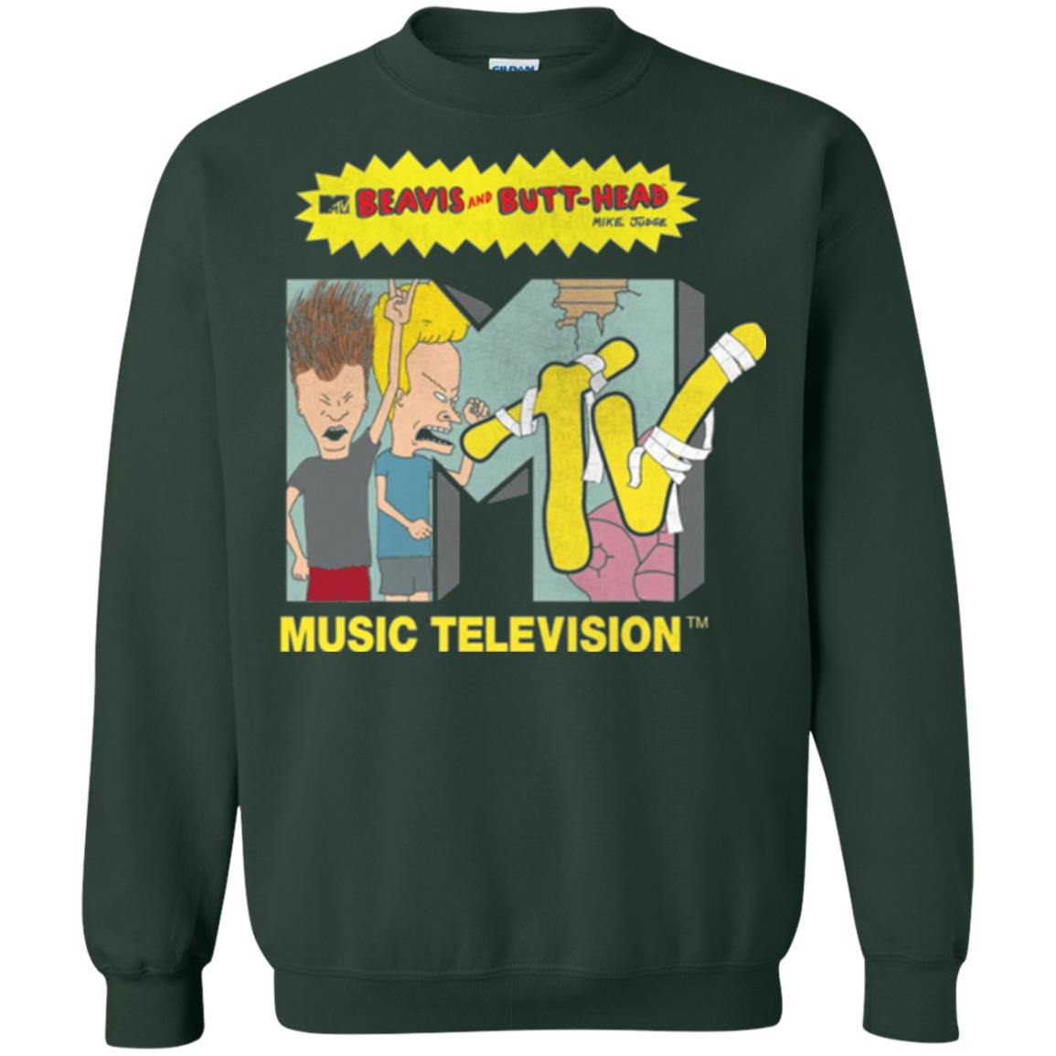 Mtv Logo T-shirt Beavis And Butt Head Forest Green