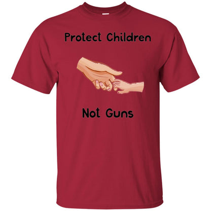 Protect Children Not Guns Anti Gun Protest T-shirt Cardinal