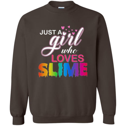 Slime T-shirt Just A Girl Who Loves Slime Dark Chocolate