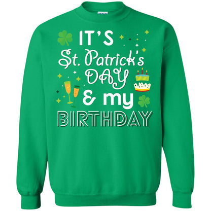 Funny My Birthday St Patricks Day Drinking T-shirt Irish Green