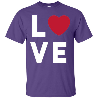 Love Heart T-shirt Purple