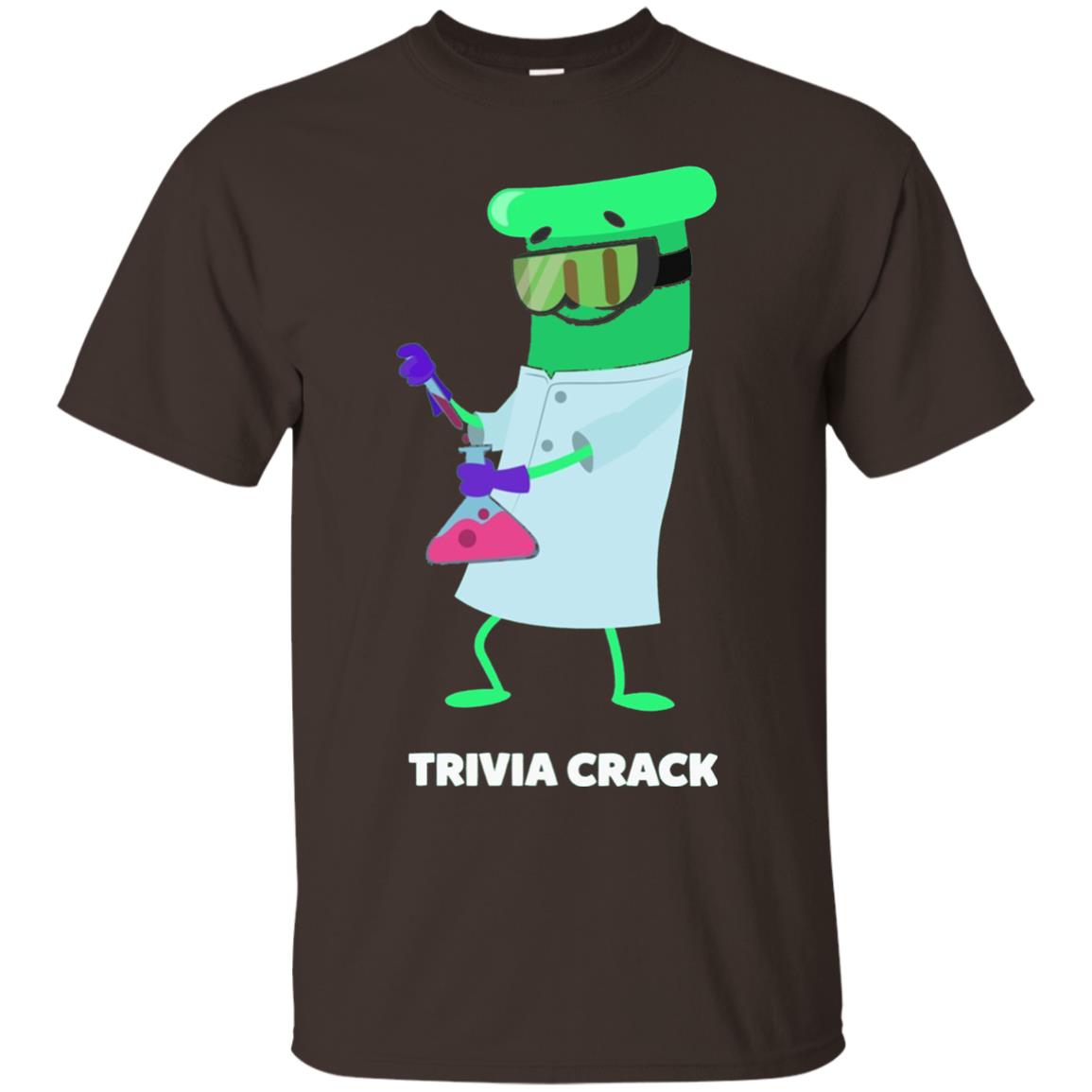 Cute Trivia Crack Scientist Al T-shirt Dark Chocolate