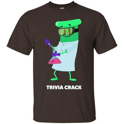 Cute Trivia Crack Scientist Al T-shirt Dark Chocolate