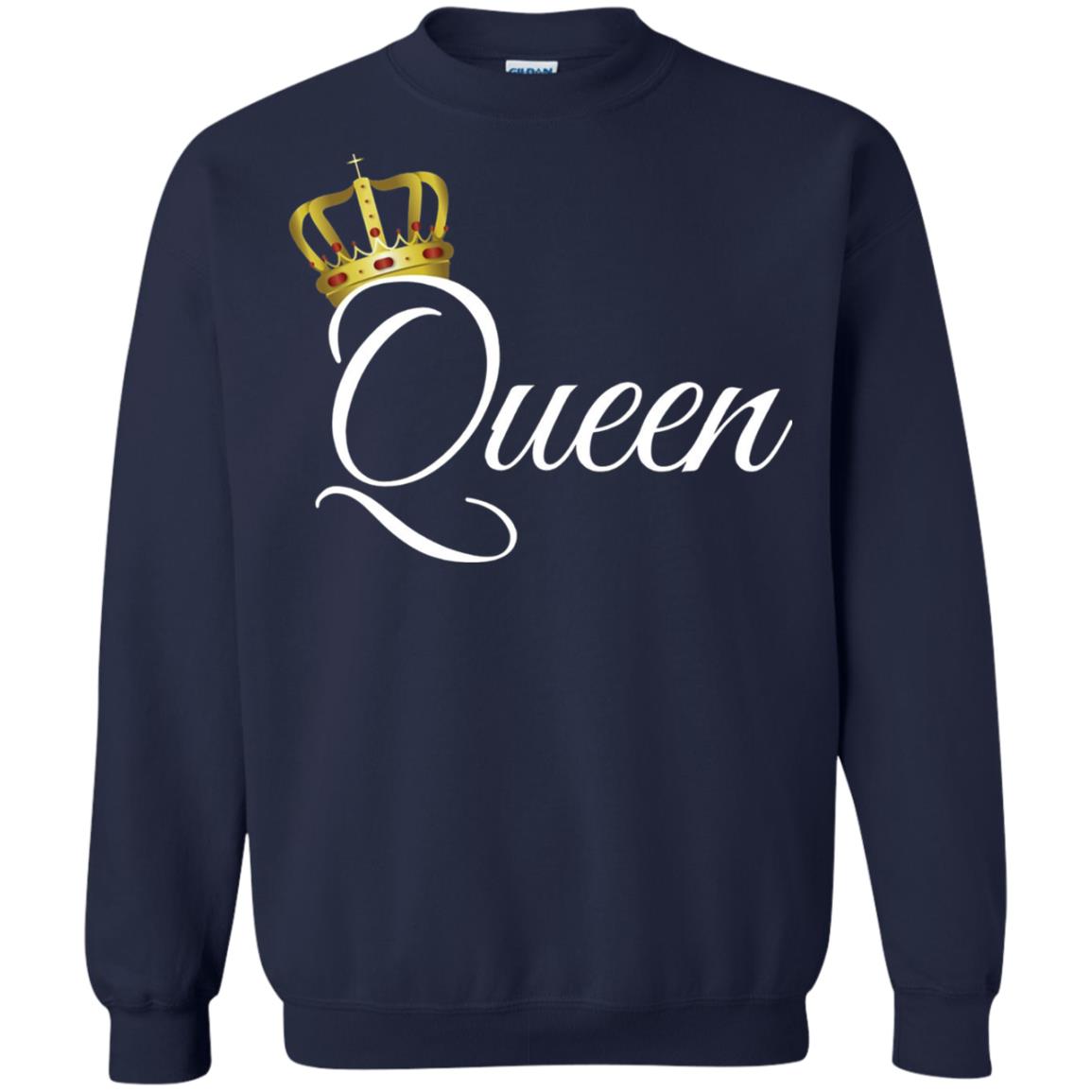 King And Queen T-shirt Matching Couple Outfits Navy