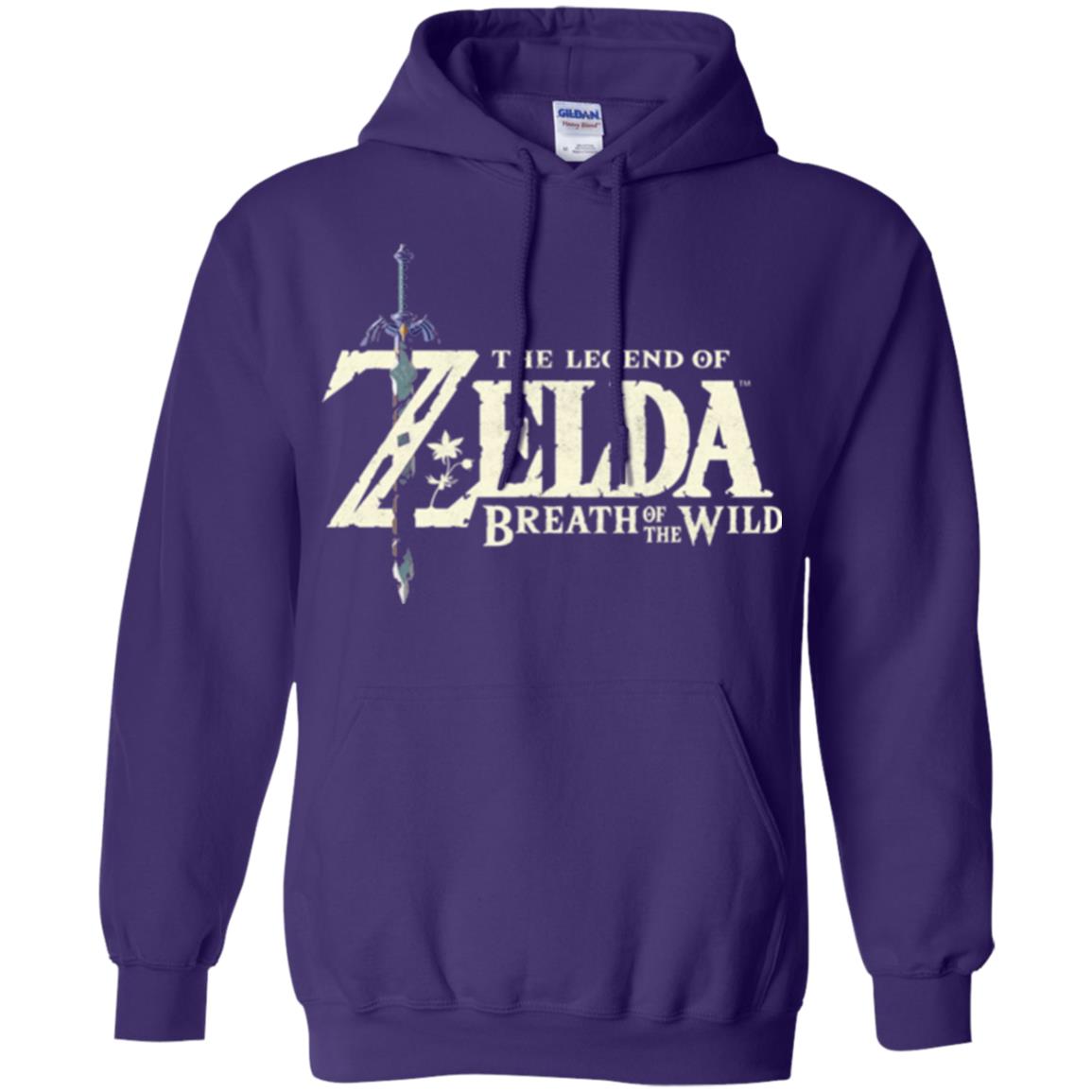 Game T-shirt Nintendo Zelda Breath Of The Wild Purple