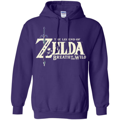 Game T-shirt Nintendo Zelda Breath Of The Wild Purple