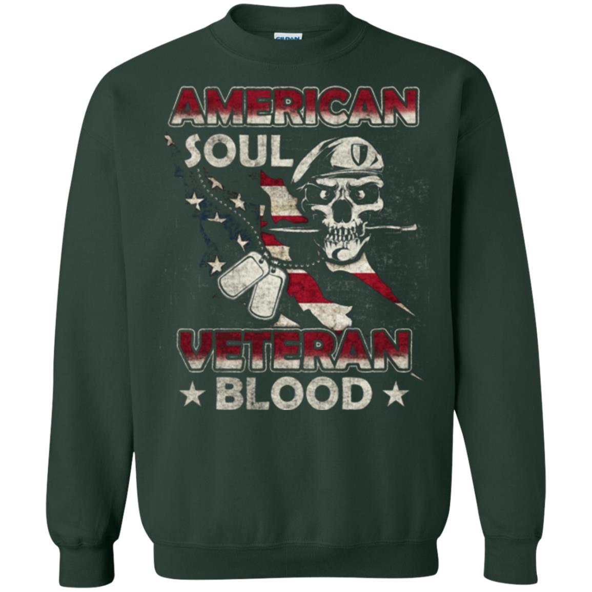 American Soul Veteran Blood Shirt Forest Green