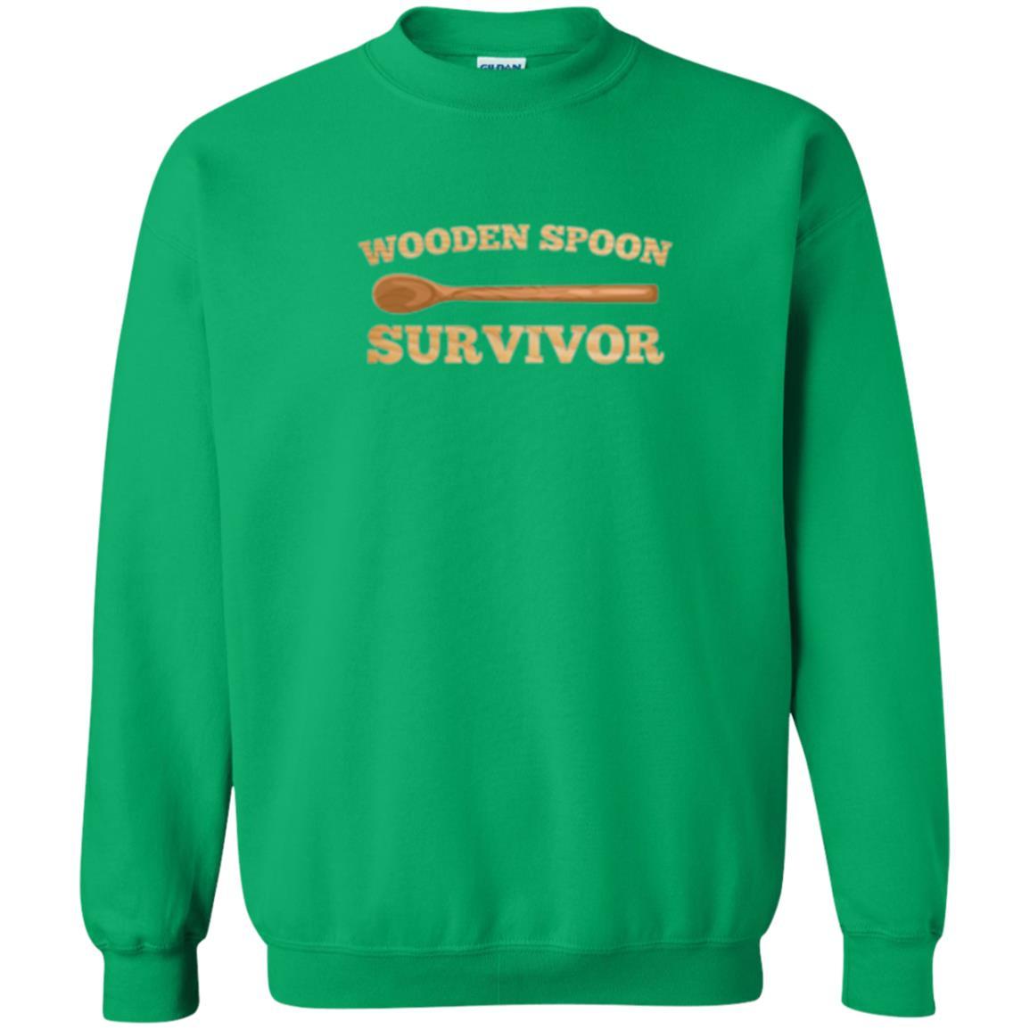 Sarcastic T-shirt Wooden Spoon Survivor T-shirt Irish Green