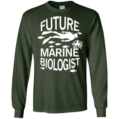 Cute Marine Biologist T-shirt Forest Green