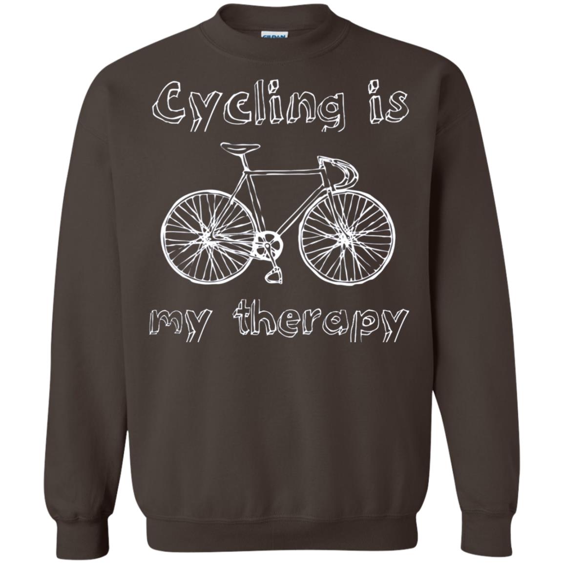 Cycling Is My Therapy Spin Class T-shirt Dark Chocolate