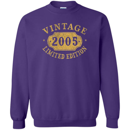 Brithday T-shirt Vintage 2005 Limited Edition Purple