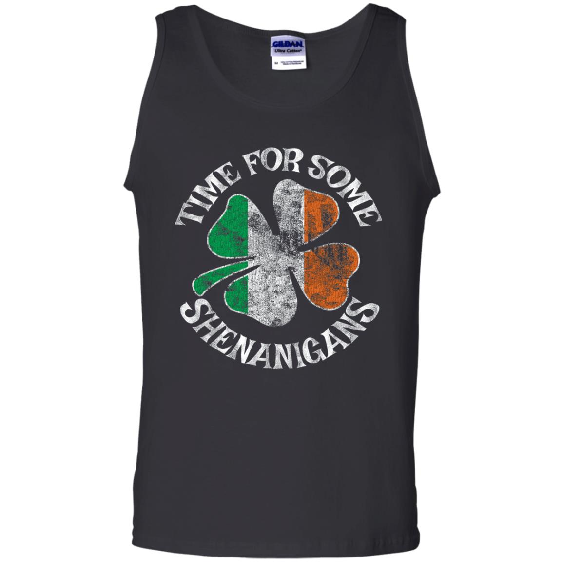 Time For Some Shenanigans St. Patrick_s Day T-shirt Black