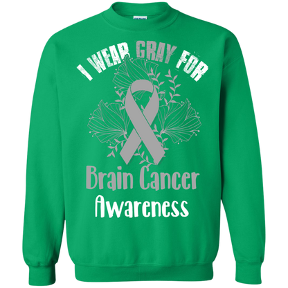 I Wear Gray For Brain Cancer Awareness T-shirt