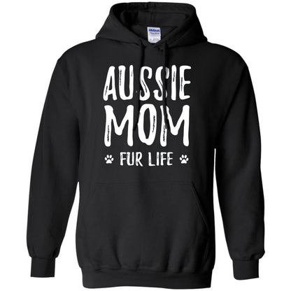 Aussie Mom Fur Life T-shirt Black